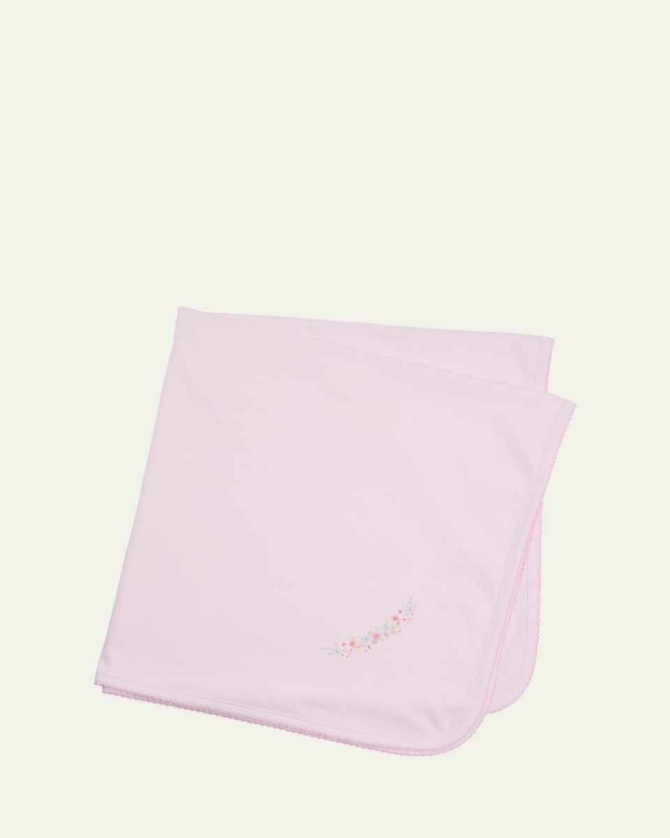 Flowers & Vines Embroidered Blanket